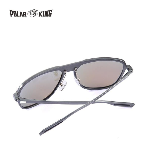 Aluminium Frame Silver Mirror Polarized For Men Eye Protection Sunglasses