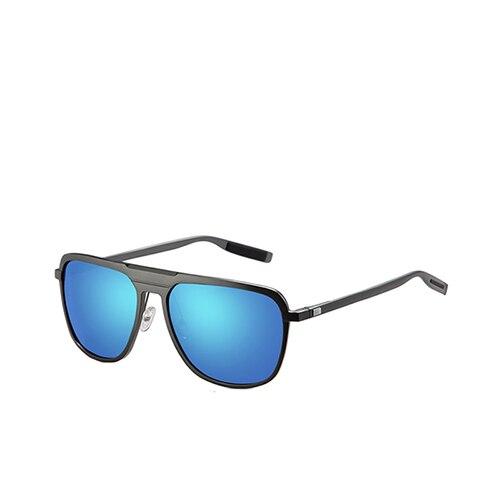 Aluminium Frame Gun Blue Polarized For Men Eye Protection Sunglasses
