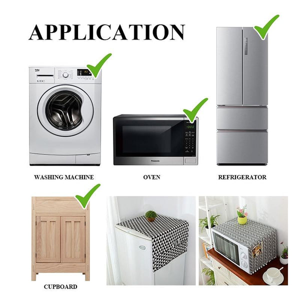 Washing Machine Cover With Pocket Multifunction Refrigerator Dust Other Laundry Supplies