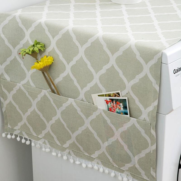 Washing Machine Cover With Pocket Multifunction Refrigerator Dust Other Laundry Supplies