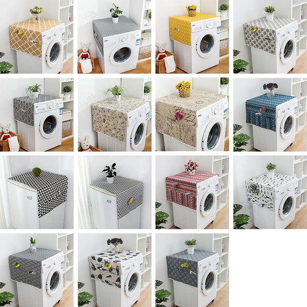 Washing Machine Cover With Pocket Multifunction Refrigerator Dust Other Laundry Supplies