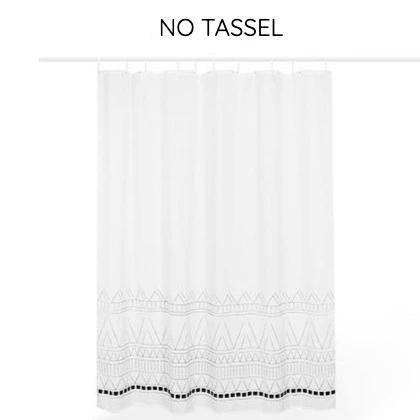 Coastal White Shower Curtain