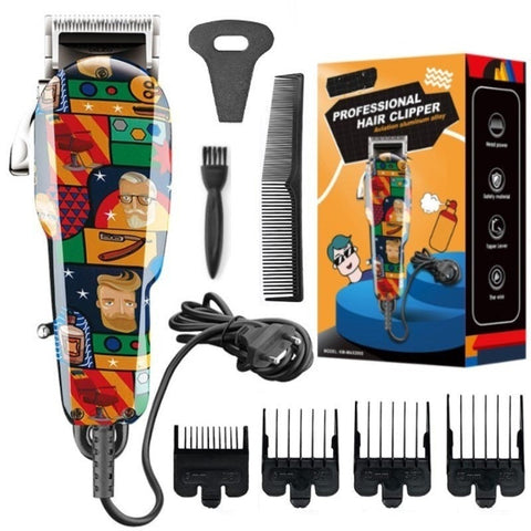 Professional Barbers Blending Fade Hair Clipper Wired Electric Trimmer Clippers & Trimmers