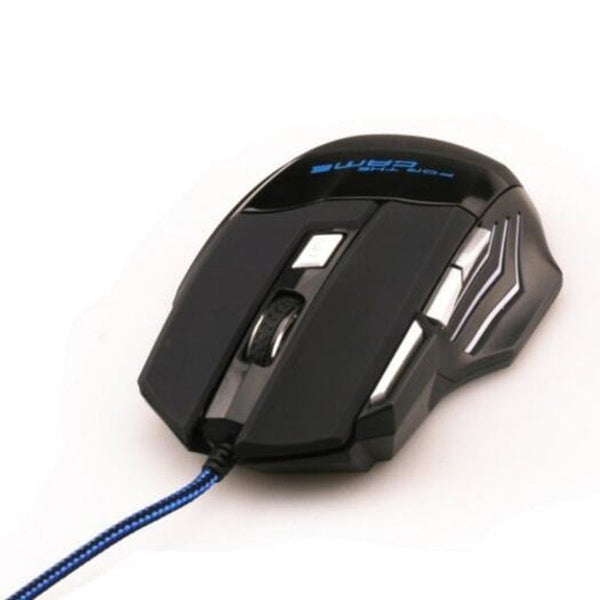 Professional 7 Buttons 5500Dpi Usb Optical Wired Gaming Mouse For Pc Laptop Mice Black Mice Trackballs & Touchpads