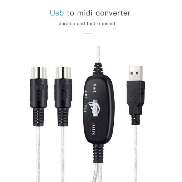 Musical Professional Audio Equipment Creator Line Editor Cord Pc To Keyboard Converter In Out Interface Midi Usb Cable