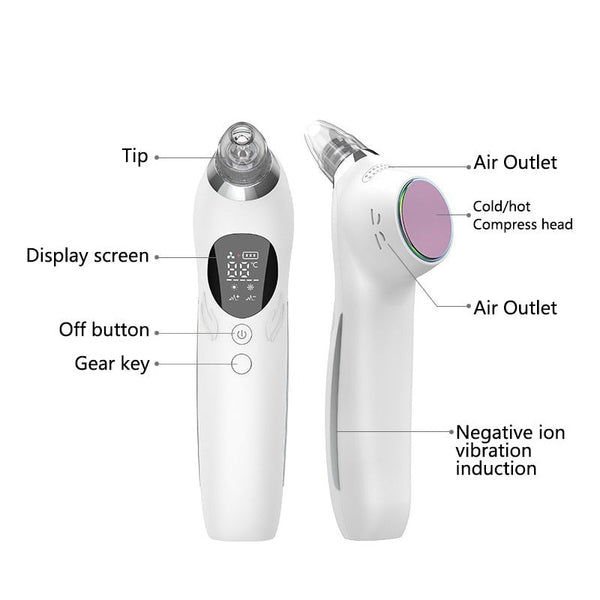 Professional Blackhead Remover Vacuum Acne Pimple Spot Suction Electric Facial Cleansing Devices