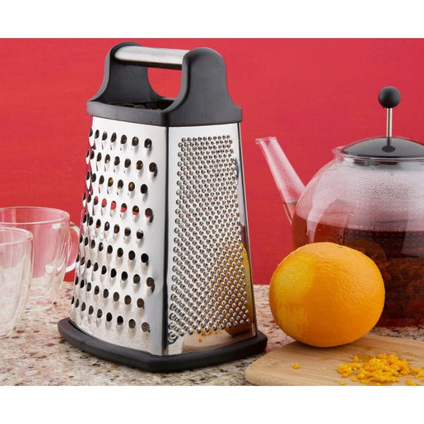 Professional Box Grater Stainless Steel With 4 Sides Best For Parmesan Cheese Vegetables Ginger Graters & Zesters