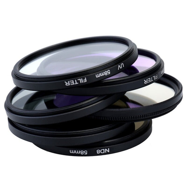 Professional Camera Uv Cpl Fld Lens Filters Kit And Altura Photo Nd Neutral Density Set Photography Accessories 58Mm 2