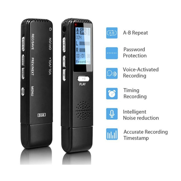 Professional Digital Voice Recorder Meeting Classroom Interview Dedicated Mini Recording Stick Supports Mp3