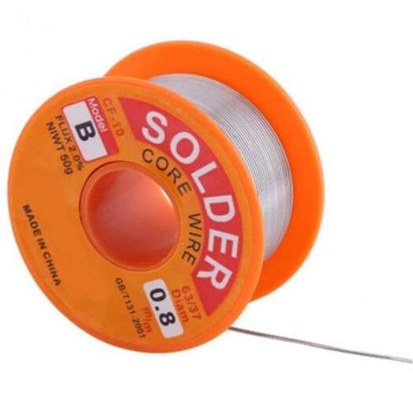 Professional Flux 2.0 Percent Tin Lead Melt Rosin Core Solder Wire Reel Bright Orange 0.5Mm