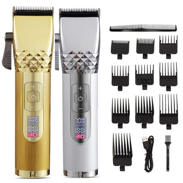 Clippers & Trimmers Professional Hair Clipper Men Cordless Rechargeable Trimmer Barber Grooming Kit
