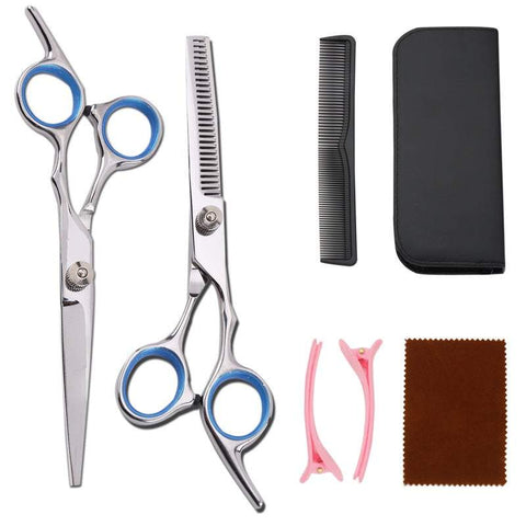 Salon Equipment Professional Hair Cutting Scissors Set Barber Shears Thinning Kit Home Hairdressing Tool