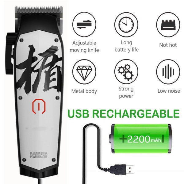 Professional Hair Trimmer For Men Electric Cutting Machine 7000 Rpm Barbers Clippers & Trimmers