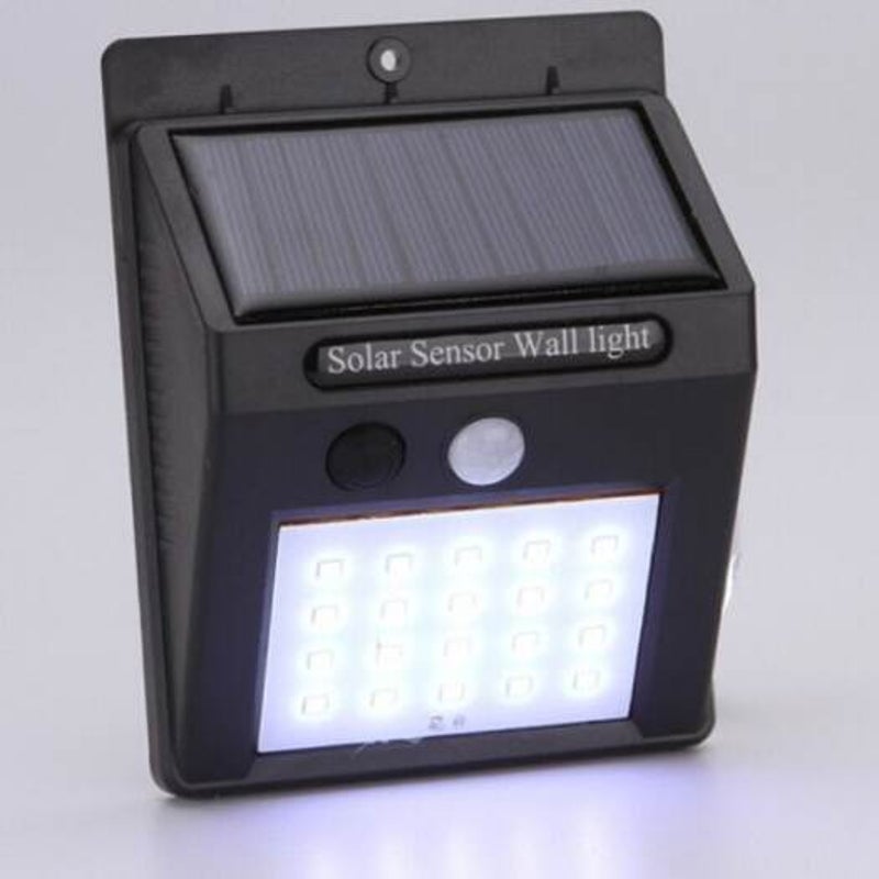 Professional Outdoor Automatic Sensing Solar Wall Lamp Black Wall & Ceiling Lights