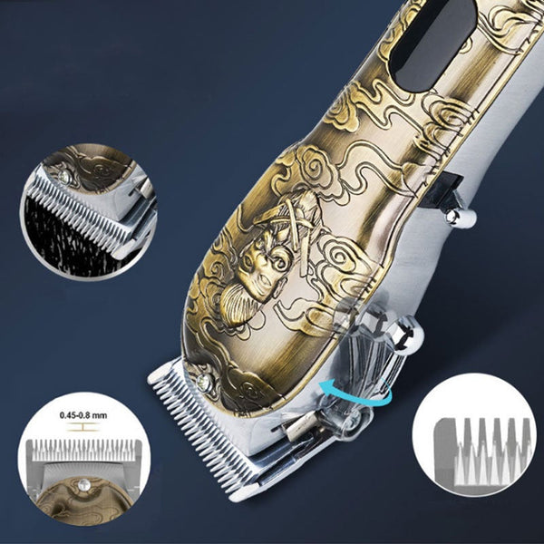 Professional Powerful 10W Hair Clipper Comb Kits Full Metal Shell Electric Beard Clippers & Trimmers