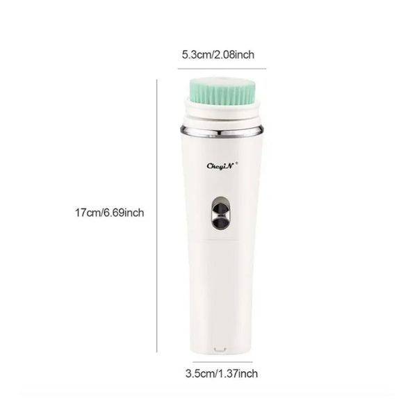 Professional 5 In 1 Facial Cleansing Brush Electric Wash Cleaner Wet / Dry Massage Pore Deep Cleaning Dead Skin Exfoliating Facial Cleansing Devices