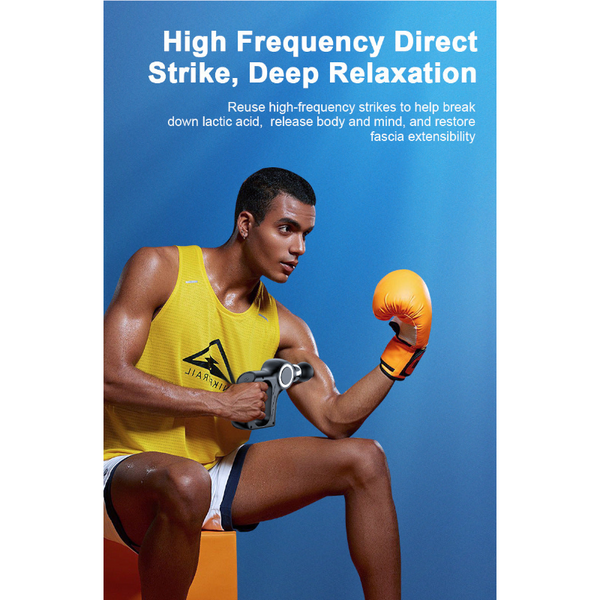 Professional Deep Tissue Percussion Massage Gun 30 Speeds 6 Heads & Lcd Touch Screen(Red) Massagers