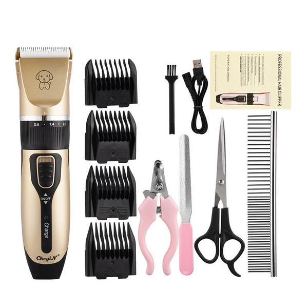 Professional Pet Dog Hair Trimmer Animal Grooming Clippers Machine Shaver Set Dog Grooming