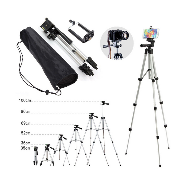 Professional Camera Tripod Stand Holder Mount For Iphone Samsung Smart Phone Bag