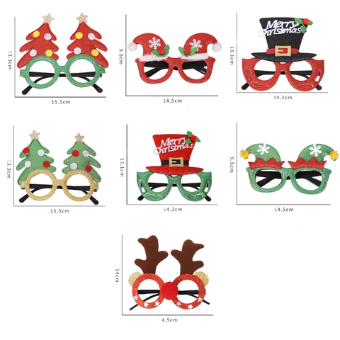 Prom Cartoon Antlers Children Glasses Decoration Christmas Party Theme