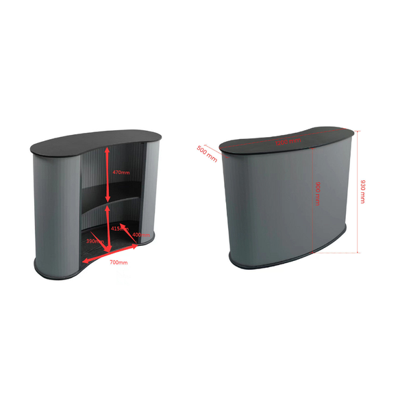 Promotional Table With Header Shop Display Racks