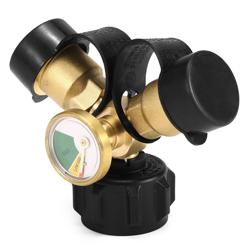 Propane Tank Y Splitter Adapter 03 Barbecue Tools