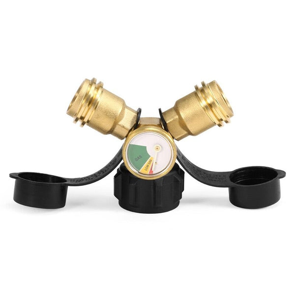 Propane Tank Y Splitter Adapter 03 Barbecue Tools