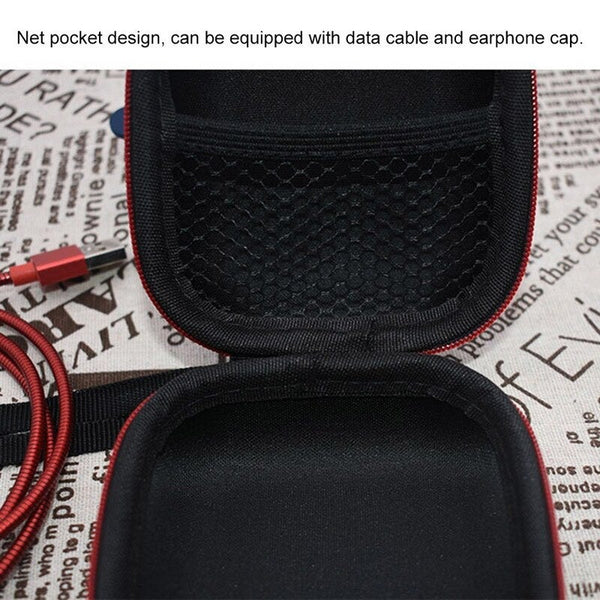 Protective Case Cover Portable Wireless Earphones Storage Bag Eva Leather Compatible With Beats Powerbeats 2019 Black Earbud Cases