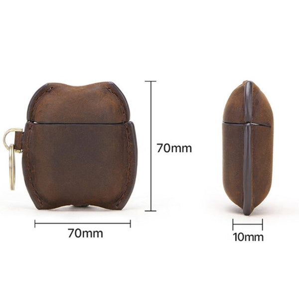 Protective Cover Retro Earphone Set Anti Fall Leather Case For Apple Wireless Bluetooth Headset Airpods Cases Covers & Skins