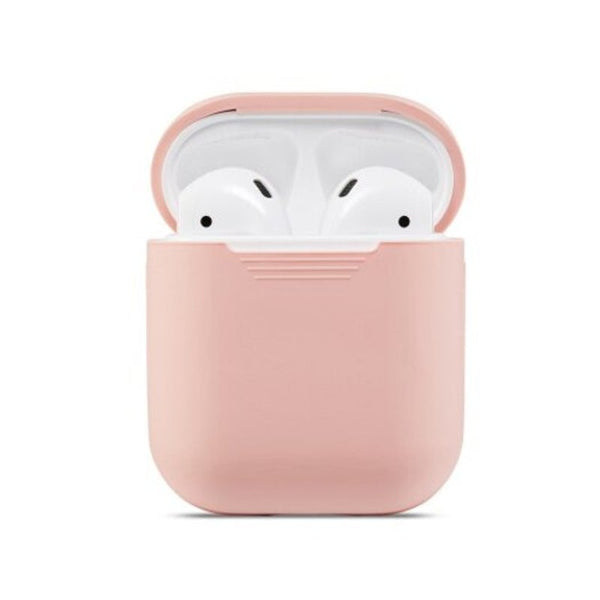Protective Silicone Cover And Skin For Airpods Charging Case Light Pink