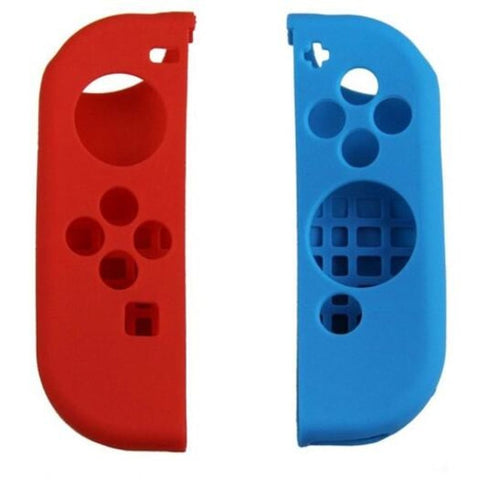 Protective Silicone Joy Con Controller Black Case For Nintendo Switch Blue Red