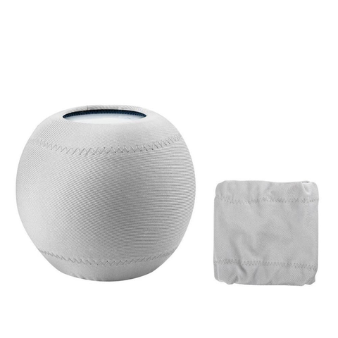 Protective Cloth Cover For Homepod Mini Speaker Set Of 2 Light Gray Cases Covers & Skins