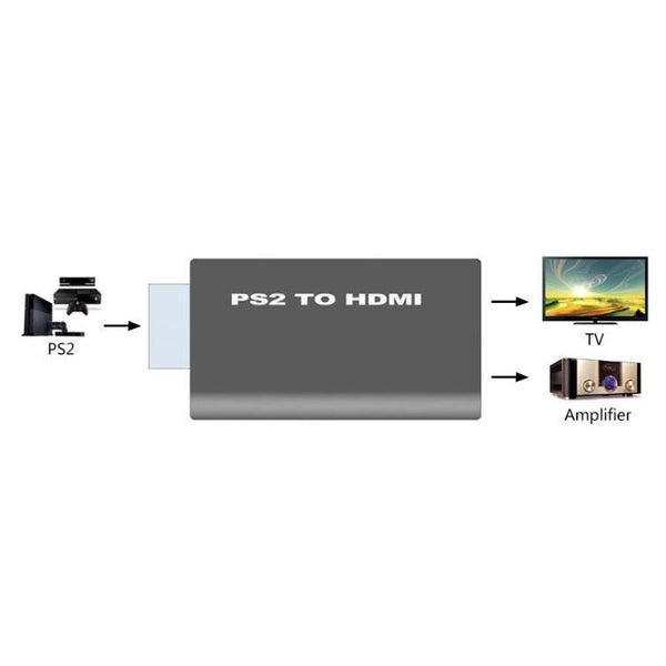 Network Cards Adapters Ps2 To Hdmi Converter With 3.5Mm Audio Output For Hdtv Monitor