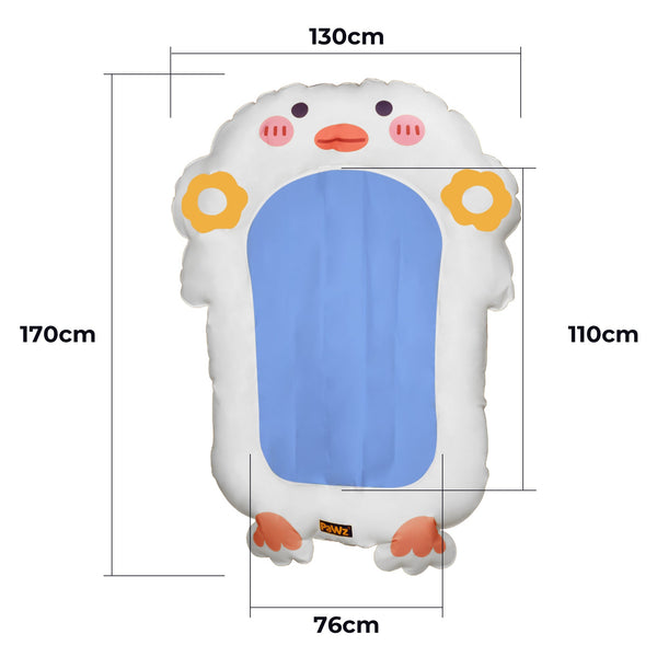 Pawz Pet Cooling Mat Dog Cat Human Size Blue Dog Snuffle Mats