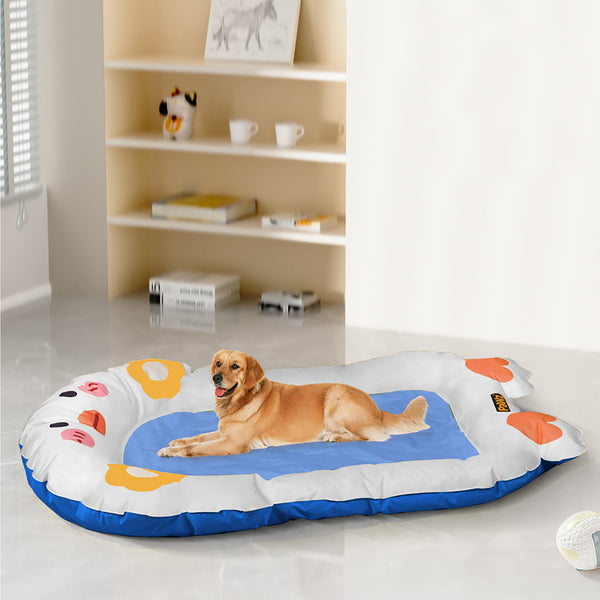 Pawz Pet Cooling Mat Dog Cat Human Size Blue Dog Snuffle Mats