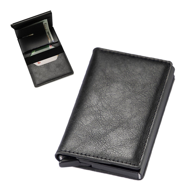 Pu Leather Credit Card Holder Mens Money Cash Wallet Clip Rfid Blocking Purse Wallets