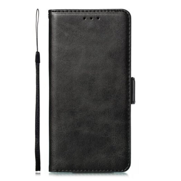 Pu Leather Flip Wallet Phone Case For Samsung Galaxy Note 10 / Plus Black