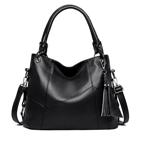 Pu Leather Shoulder Bags Tassel Large Capacity Handbags Women For Women's Bags & Handbags
