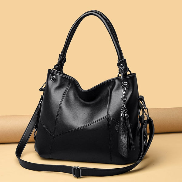 Pu Leather Shoulder Bags Tassel Large Capacity Handbags Women For Women's Bags & Handbags