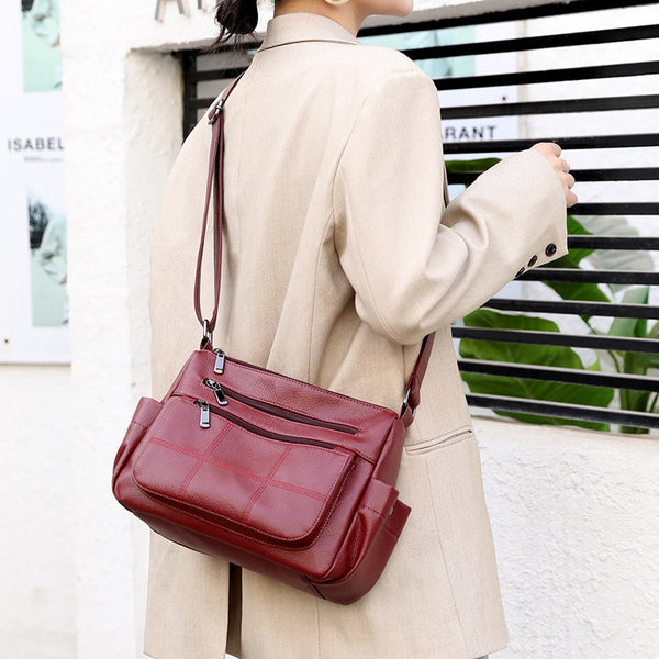 Pu Leather Shoulder Crossbody Bags For Women Multiple Pockets Purses And Handbags Women's Bags & Handbags