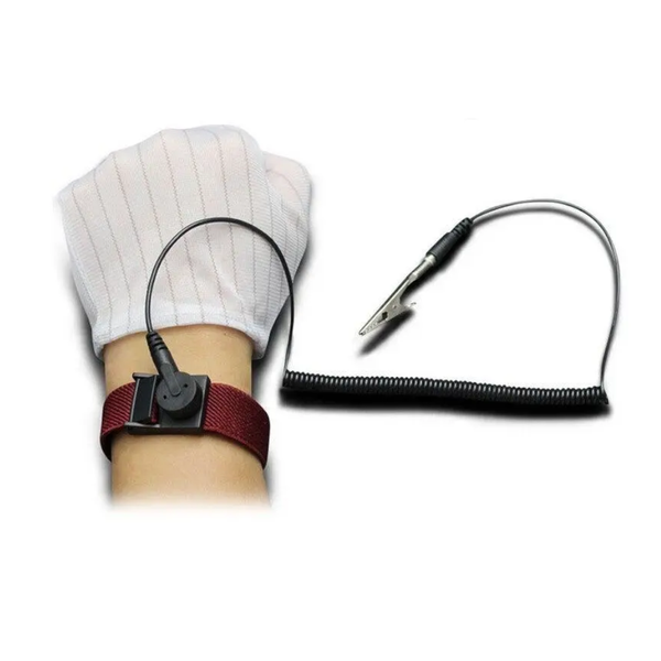 Pu Anti Static Wrist Strap Band Wine Red Other Electronics