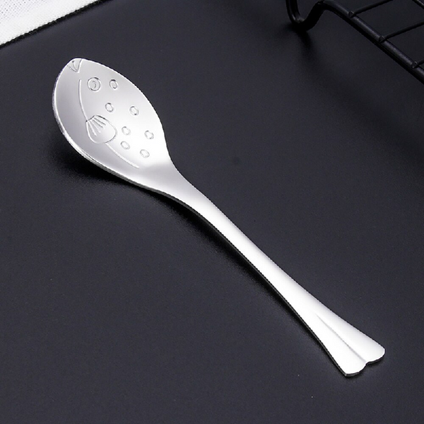 2 Sets Stainless Steel Cartoon Animal Ocean Spoon Fork Cutlery Kids Cutlery Sets