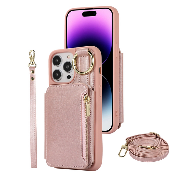 Cases Covers & Skins Pu Leather Phone Case Crossbody Cover Wallet Purse With Rfid Blocking Card