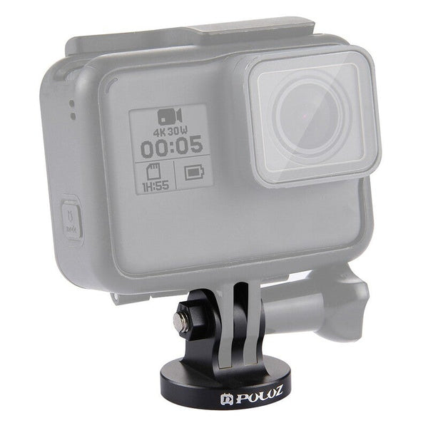 Pu145 Aluminum Tripod Mount Inch Screw Hole Adapter Monopod Head For Mini Sport Action Cameras Accessories Gold Black Tripods & Monopods