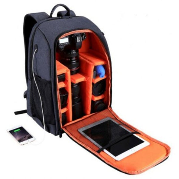 Outdoor Waterproof Dual Shoulders Backpack Camera Bag Camera Cases Bags & Covers