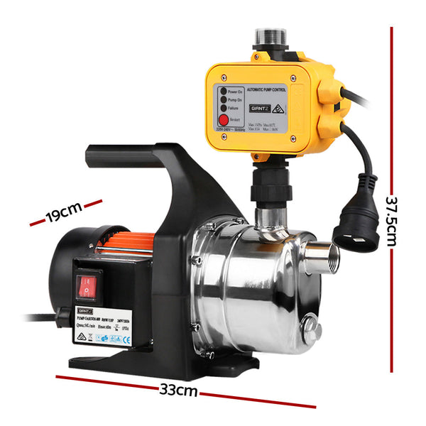 Giantz 800W High Pressure Garden Water Pump With Auto Controller Water Pumps & Pressure Tanks