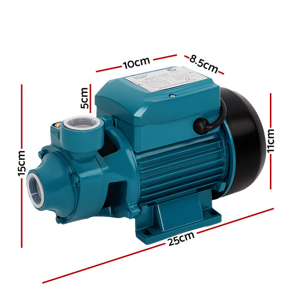 Giantz Peripheral Pump Water Garden Boiler Car Wash Irrigation Electric Qb60 Water Pumps & Pressure Tanks