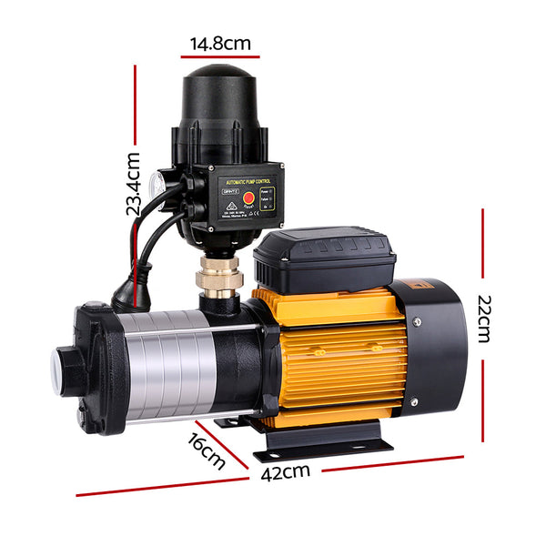 Giantz 2500W Multi Stage Water Pump Pressure Rain Tank Farm House Irrigation Water Pumps & Pressure Tanks