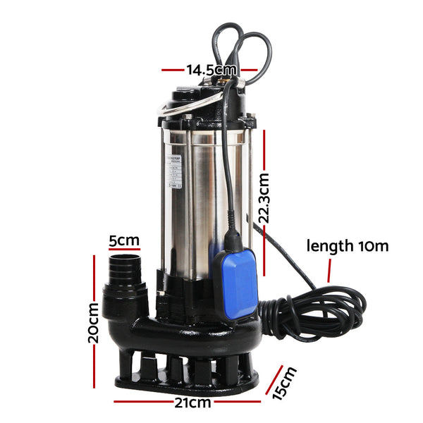 Giantz 2.7Hp Submersible Dirty Water Pump Water Pumps & Pressure Tanks