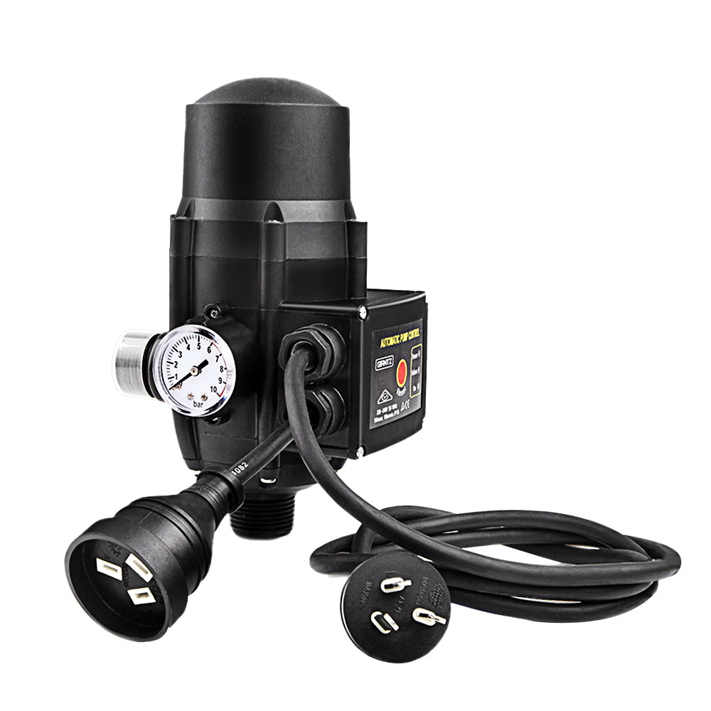 Giantz Automatic Electronic Water Pump Controller Black Water Pumps ...